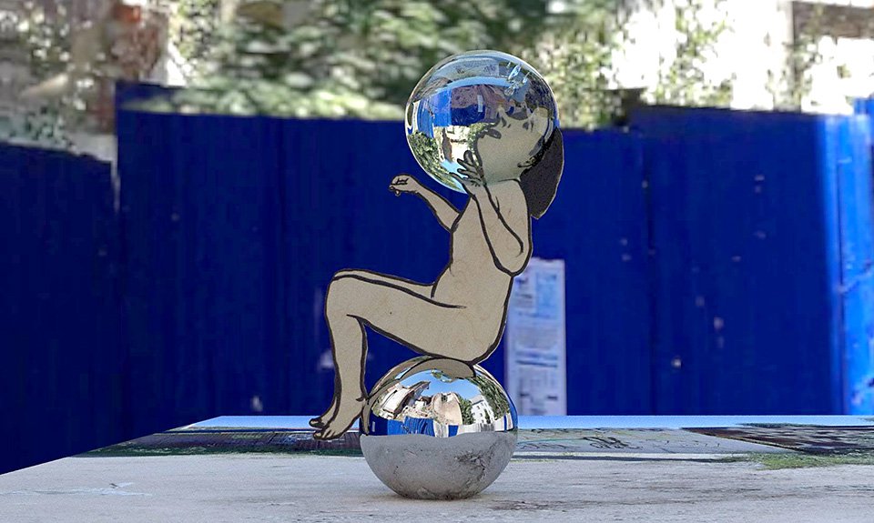 Александр Шишкин-Хокусай. «Варвара — ты волчица, Invisible Glam». Инсталляция. Фото: VIII Фестиваль паблик-арта «Арт-проспект»