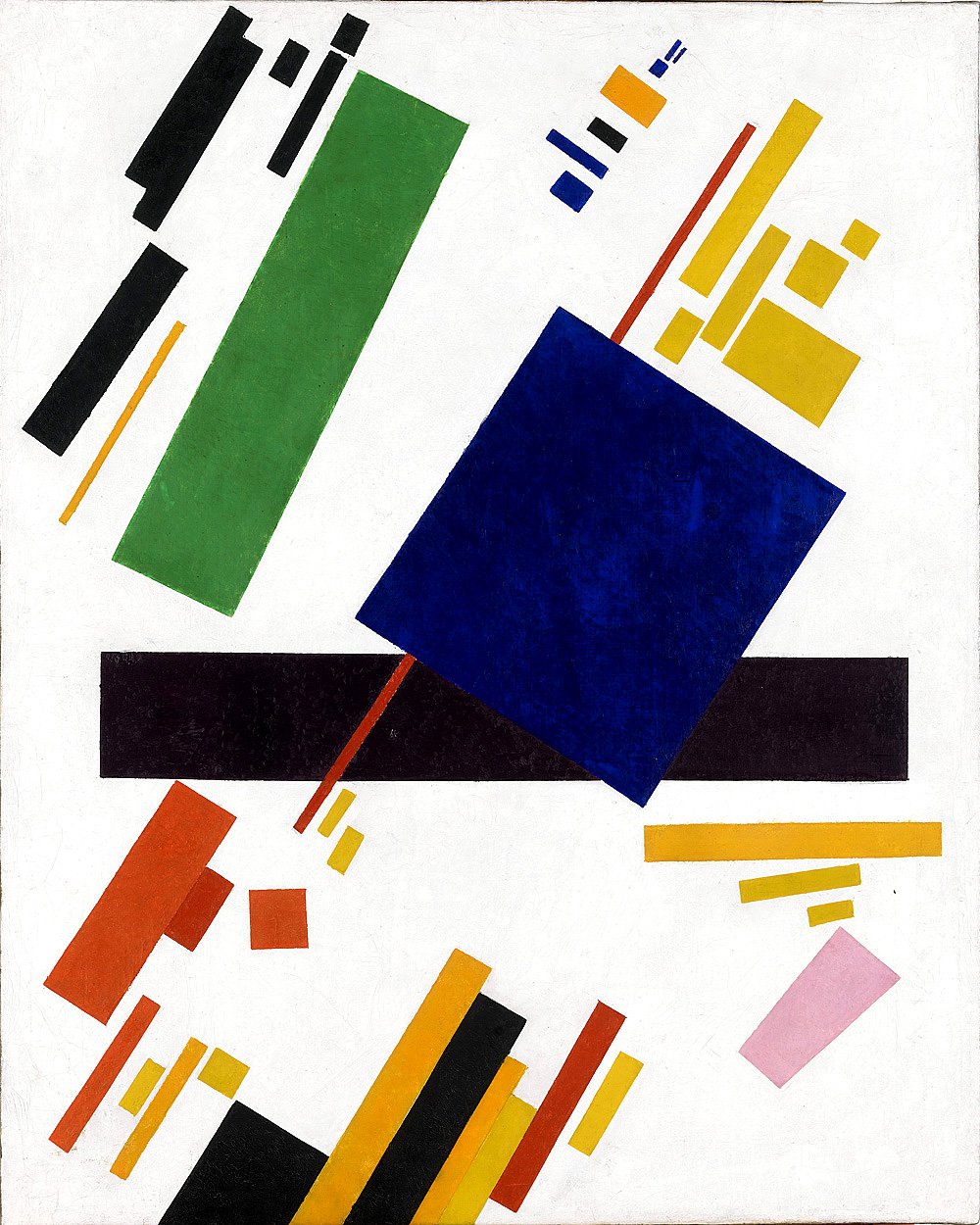 Казимир Малевич. «Супрематическая композиция». 1916. Продано на Christie's за $85,8 млн. Фото: Stedelijk Museum, Amsterdam