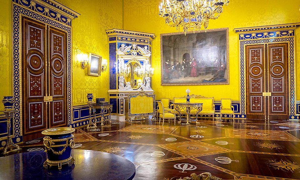 Лионский зал Екатерининского дворца после реставрации. Фото: ГМЗ «Царское Село»