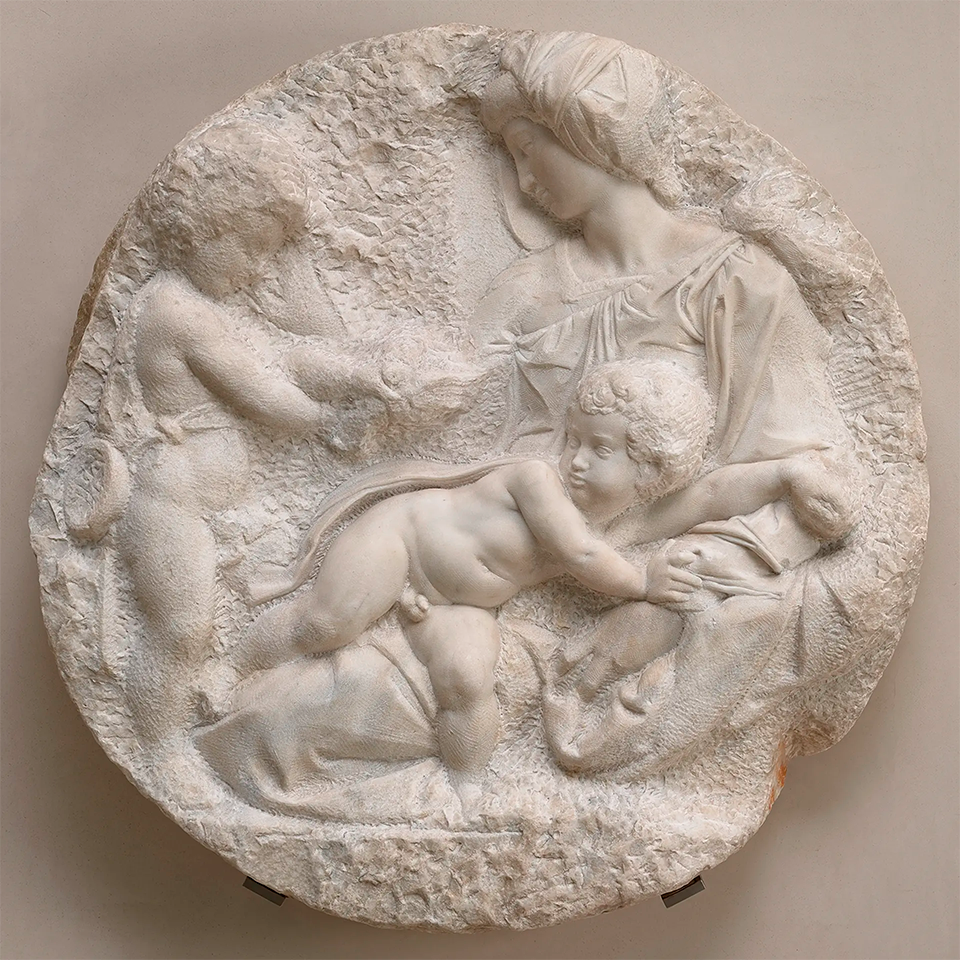 Микеланджело. «Тондо Таддеи». 1504-1505.  Фото: Royal Academy of Arts, London