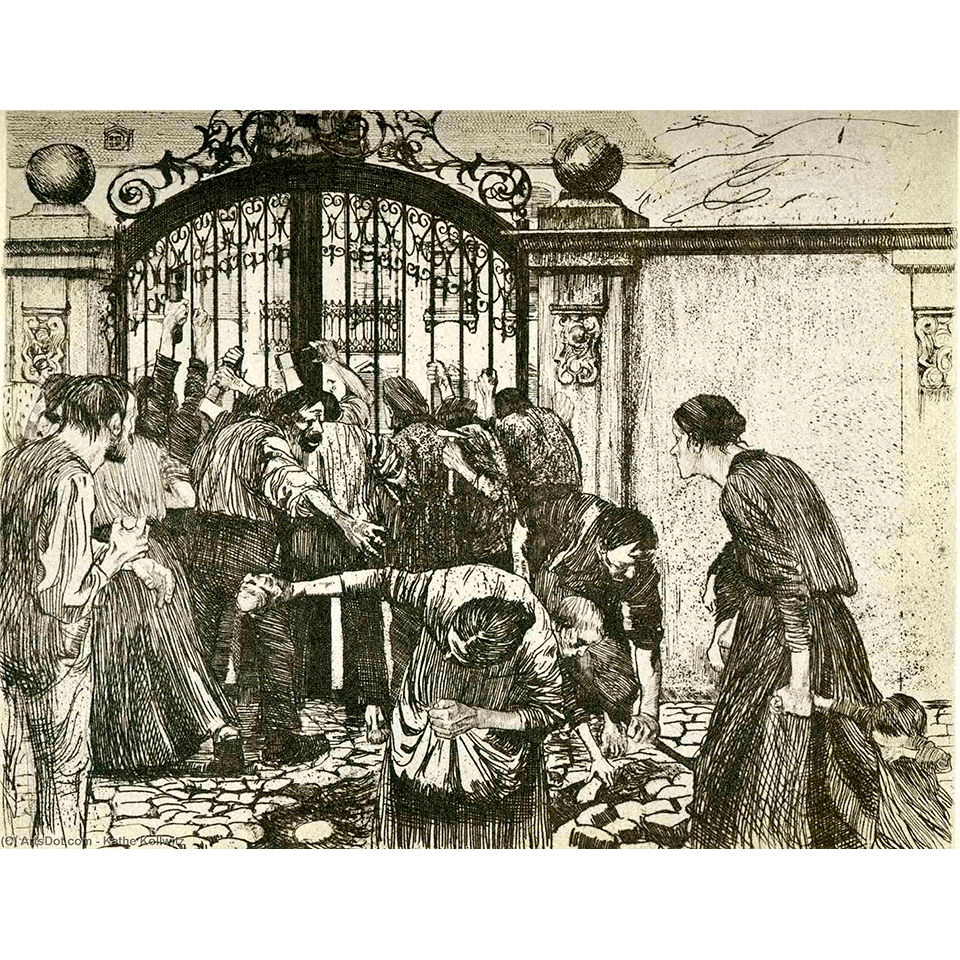 Кете Кольвиц. «Штурм». 1897. Фото: Wikioo