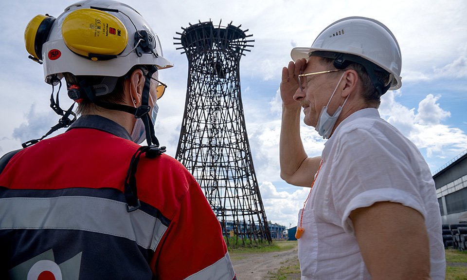 Архитектор Чарльз Ренфро в Выксе. Фото: «Выкса / Арт-овраг»