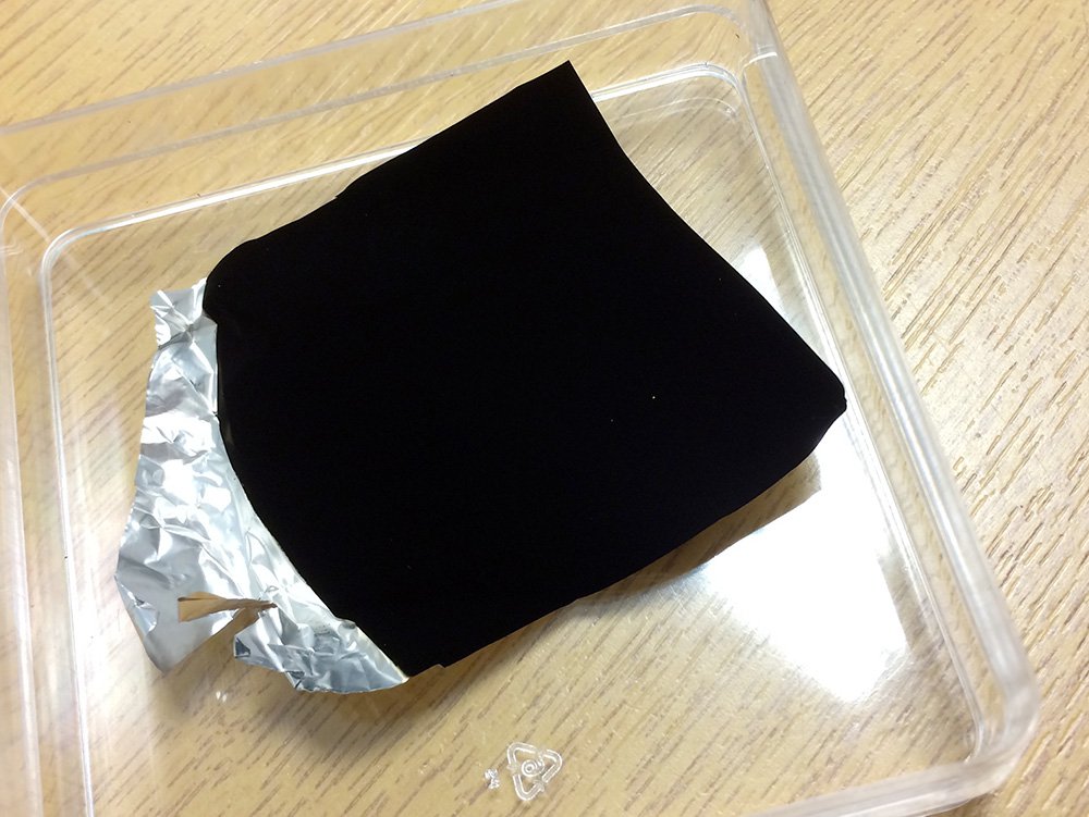 Vantablack. Courtesy of Surrey Nano System