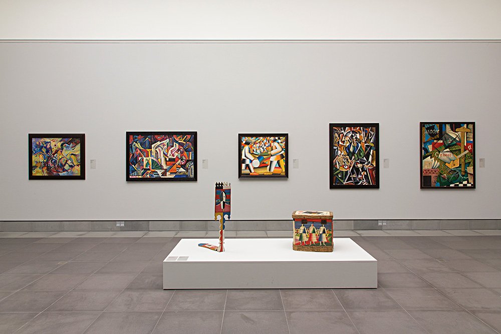 Вид экспозиции Russian Modernism 1910–1930 в Музее изящных искусств в Генте. Фото: MSK Gent