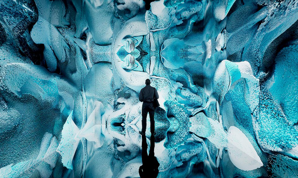 Refik Anadol. Immersive view of Glacier Dreams. 2023. Фото: предоставлено MaxArt foundation