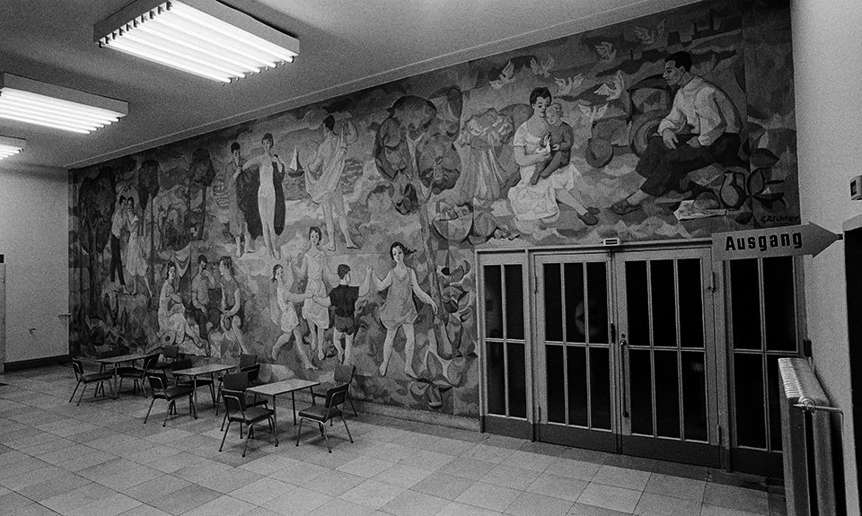 Мурал Lebensfreude («Радость жизни») в Немецком музее гигиены. 1956. Фото: Gerhard Richter Archiv