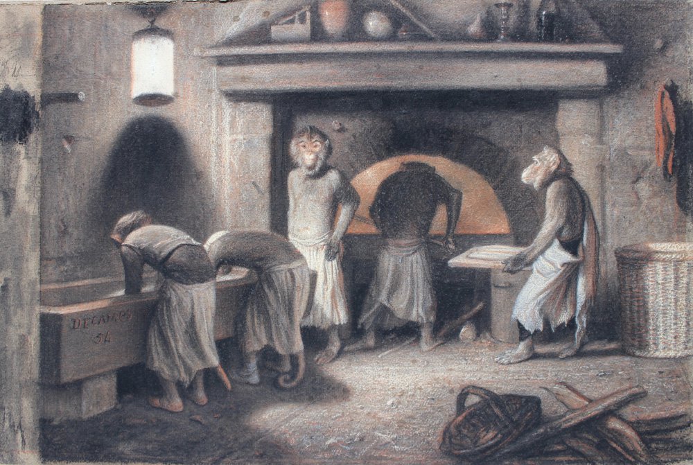 Александр Габриэль Декан. «Обезьяны-пекари». 1854. Courtesy of Galerie de Bayser