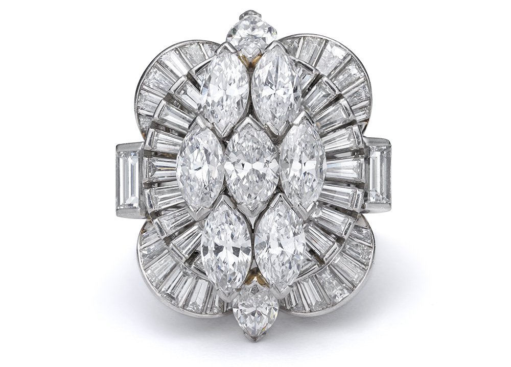 Кольцо. Платина, бриллианты. Фото: Tiffany&Co