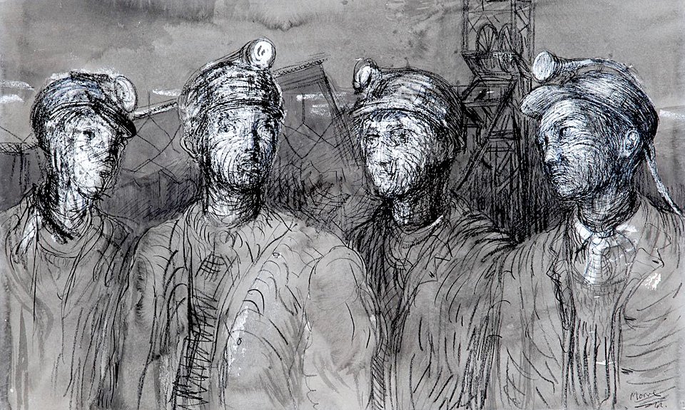 Генри Мур. «Подростки-шахтеры у надшахтного копёра». 1942. Фото: The Hepworth Wakefield