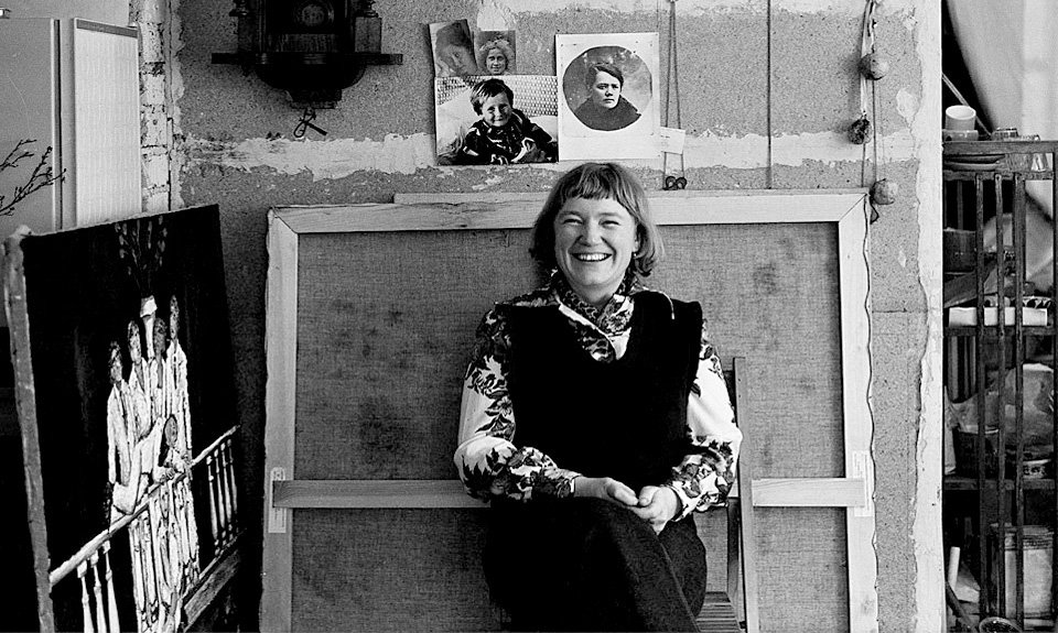 Художница Наталья Нестерова. 1986. Фото: Лев Мелихов