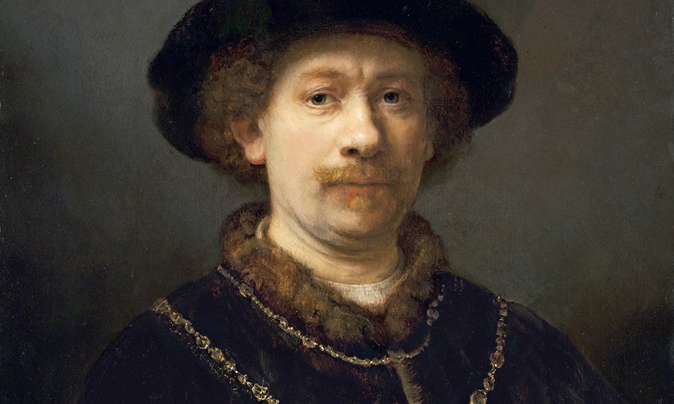 Рембрандт. «Автопортрет в шляпе и двумя цепочками». 1640. Фрагмент. Фото: CODART