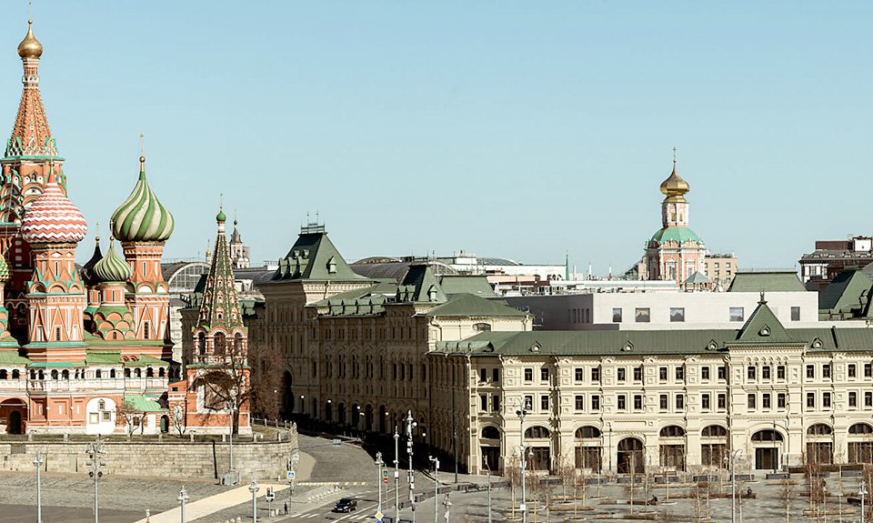 Новое здание музея располагается в реконструированном историческом здании Средних торговых рядов между Красной площадью и Ильинкой. Фото: Музеи Московского Кремля