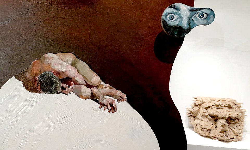 Фрагмент экспозиции «Александр Дашевский. Die Schere im Kopf (ножницы в голове)» в ММОМА. Фото: ММОМА