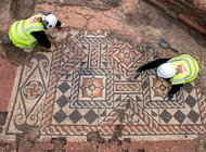В Лондоне нашли римскую мозаику, самую крупную за последние полвека