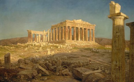 Древний храм богини Афины и мраморы преткновения