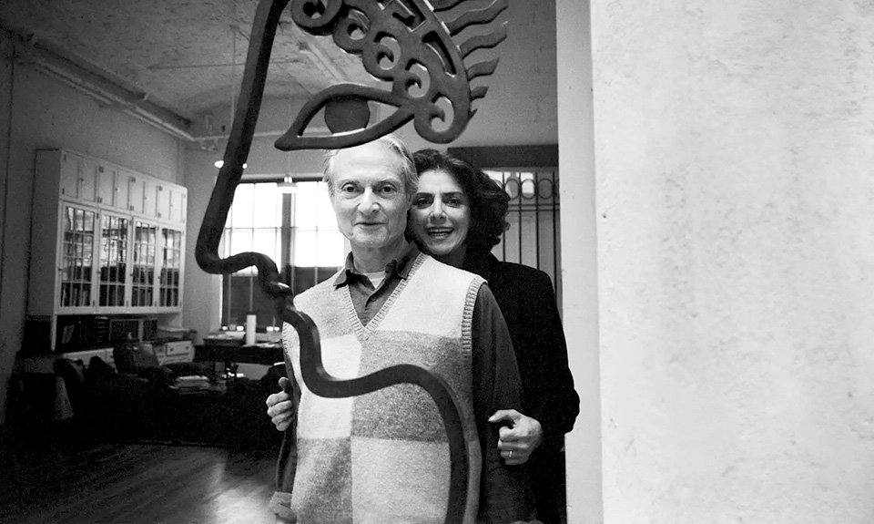Рой и Дороти Лихтенштейн в студии на Вашингтон-стрит, около 1992 года. Фото: Estate of Roy Lichtenstein, courtesy the Roy Lichtenstein Foundation Archives. Photograph © Christine de Grancy