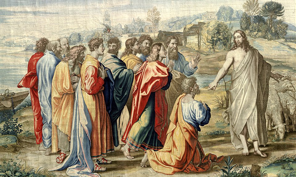 Мануфактура в Мортлейке по эскизу Рафаэля. «Завещание Христа Петру». После 1625. Фото: Gemäldegalerie Alte Meister