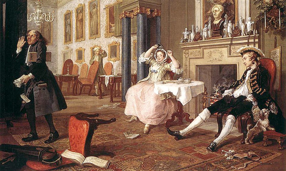 Уильям Хогарт. «Модный брак. Тет-а-тет». Около 1743. Фото: Wikipedia Commons