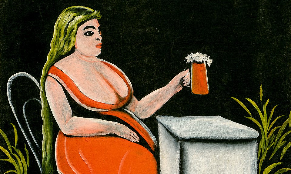 Нико Пиросмани. «Женщина с кружкой пива».  Музей искусств имени Шалвы Амиранашвили. Фото: Infinitart Foundation