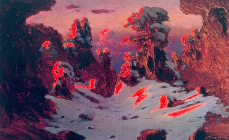 В Новосибирске представлена панорама русского пейзажа «От рассвета до заката»