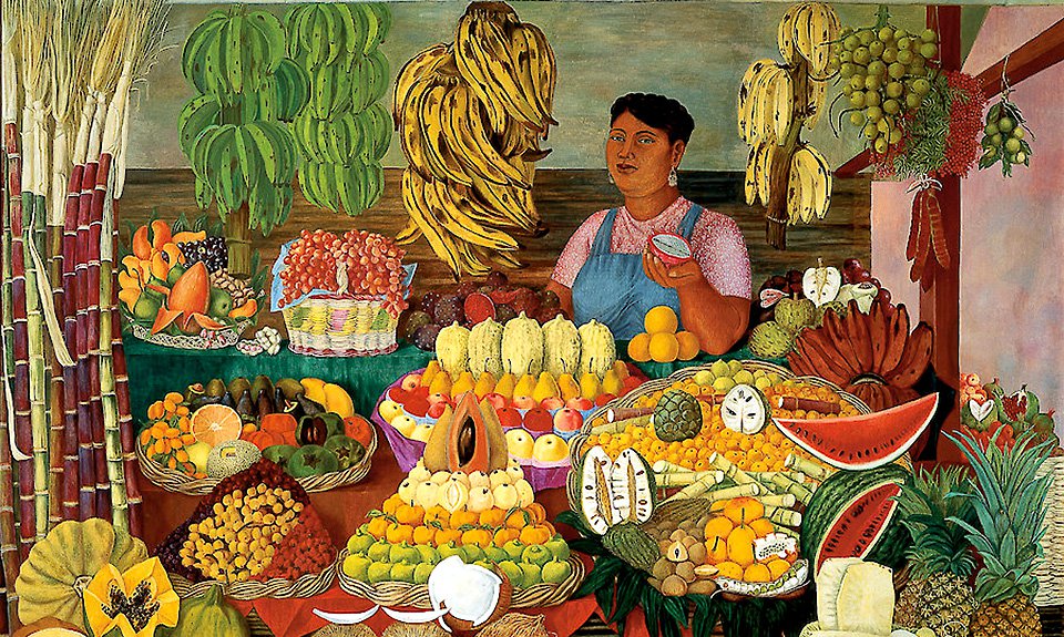 Ольга Коста. «Продавщица фруктов». 1952. Фото: Acervo Museo de Arte Moderno, INBAl/ Secretaría de Cultura