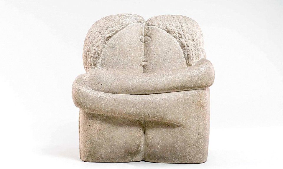 Константин Бранкузи. «Поцелуй». 1907. Фото: Succession Brancusi / ADAGP, Paris / VISARTA, Bucureşti, 2023