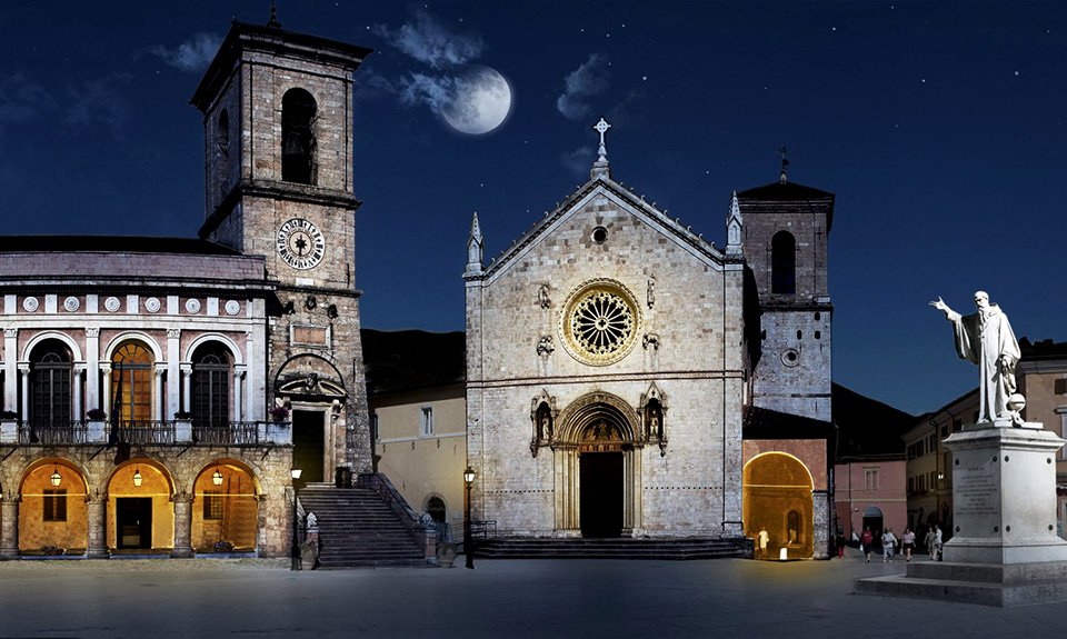 Восстановленная базилика Сан-Бенедетто в Норче. Фото: Studio Massimo Iarussi