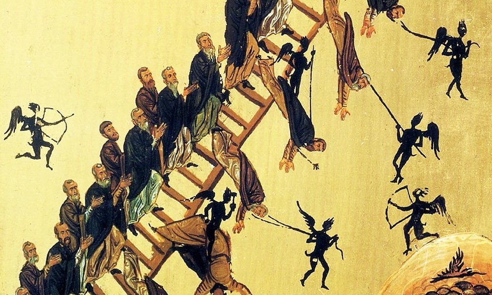 Иоанн Лествичник. «Лестница Божественного восхождения». Конец XII в. Фрагмент. Фото: St. Catherine's Monastery