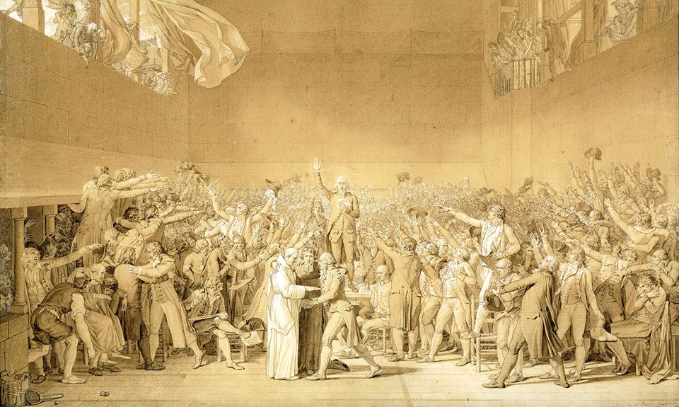 Жак-Луи Давид. «Клятва в зале для игры в мяч». 1790-1794. Фото: The Met
