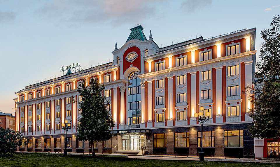 Фасад Sheraton Nizhny Novgorod Kremlin. Фото: Sheraton Nizhny Novgorod Kremlin