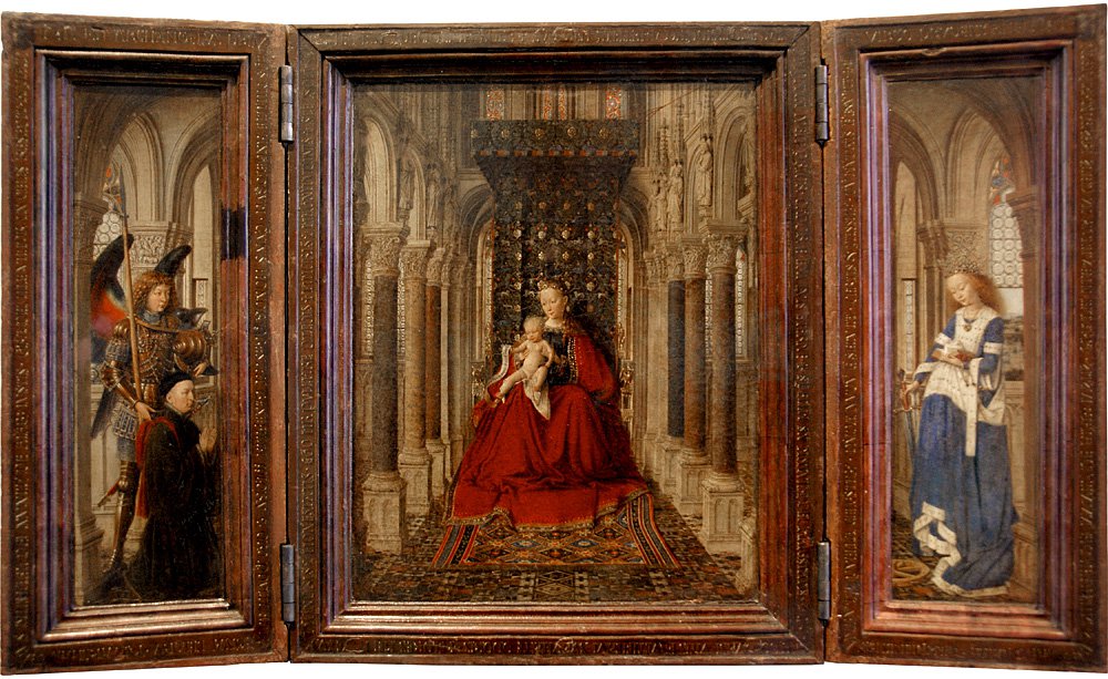 Ян ван Эйк. Дрезденский триптих (трехстворчатый алтарь). 1437. Фото: google art project