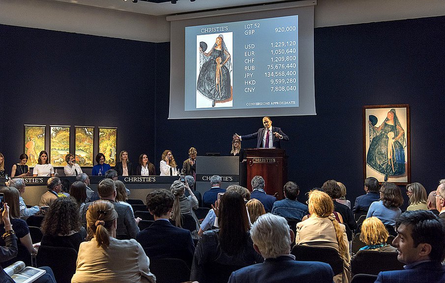Аукцион русского искусства Christie's в Лондоне. Фото: Christie'