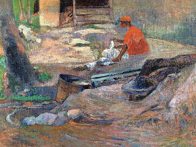 Разыскивается: «Маленькая прачка» (1887), одно из четырех потерянных полотен Поля Гогена. Фото: Sotheby'