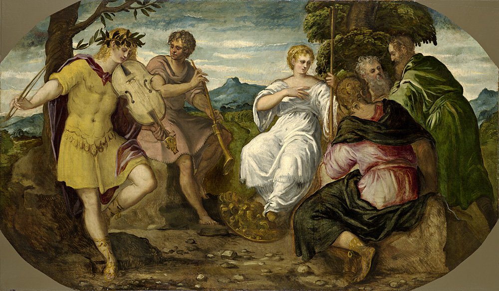Тинторетто. «Состязание Аполлона и Марсия». 1544–1545.  Фото: Wads worth Atheneum Museum of Art, CT. The Ella Gallup Sumner and Mary Catlin Sumner Collection Fund