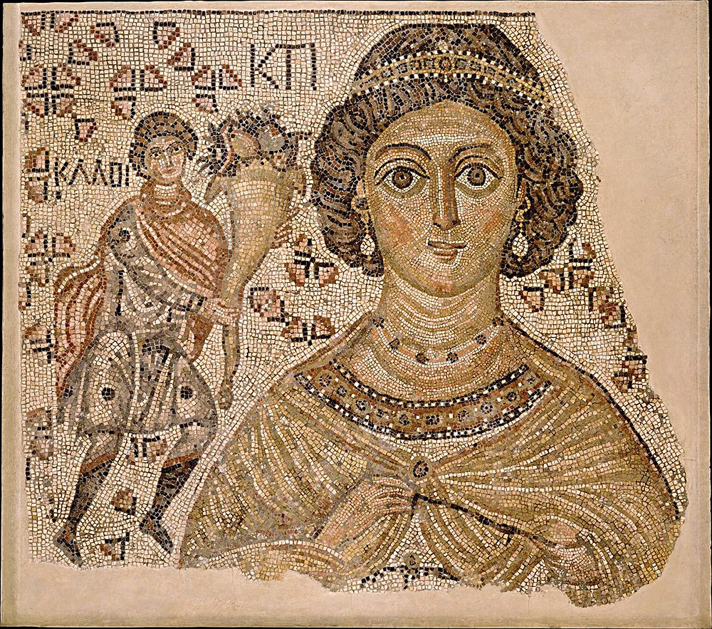 Фрагмент напольной мозаики «Персонификация Ктизис». Византия. 500–550 гг. Фото: The Metropolitan Museum of Art