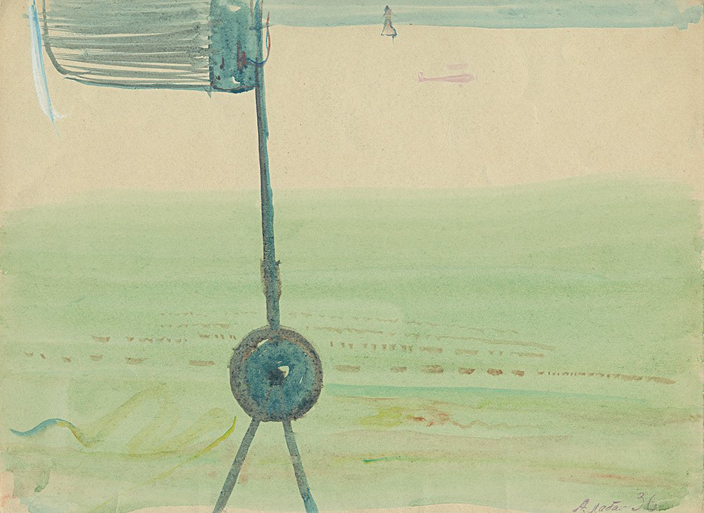 Александр Лабас. «Вид из самолета». 1936. Собрание галереи «Ковчег». Фото: Галерея «Ковчег»