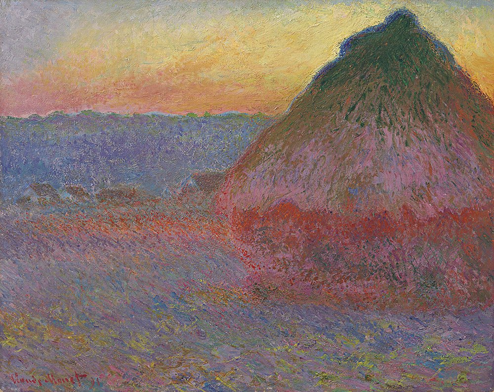 Клод Моне. «Стог сена». 1891. Christie's, продано за $81,4 млн. Фото: Christie'
