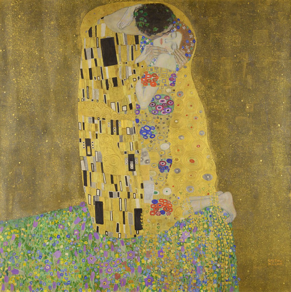 Густав Климт. «Поцелуй». 1907–1908. Фото: Belvedere, Wie