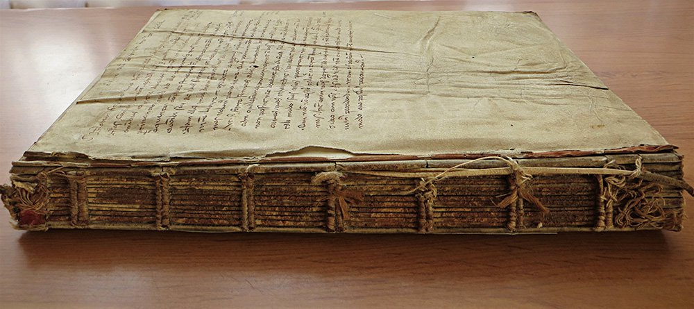 Кодекс Бардевика до начала реставрации. Фото: ГосНИИР