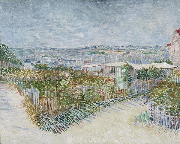 Vincent van Gogh, Montmartre: Behind the Moulin de la Galette, 1887