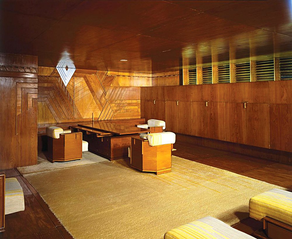 Фрэнк Ллойд Райт. Кабинет Эдгара Й. Кауфмана. 1935–1937. Фото: Victoria & Albert Museum; ARS, NY and DACS, Londo