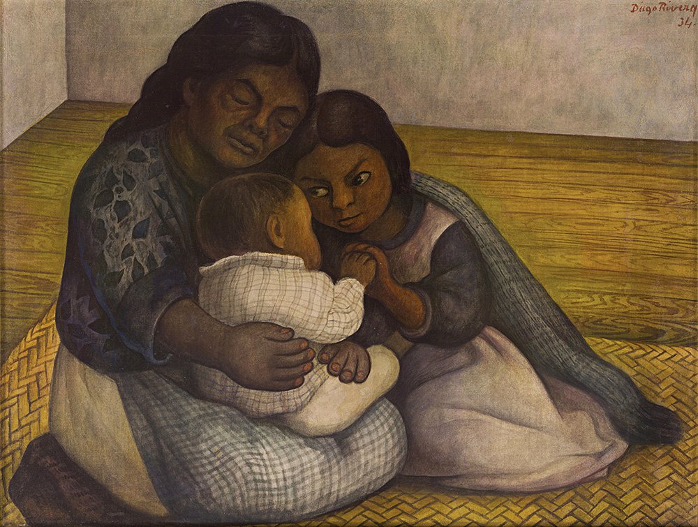Диего Ривера. «Семья». Около 1934. Фото: Культурно-исторический фонд «Связь времен» и Музей Фаберже, Frida Kahlo museum
