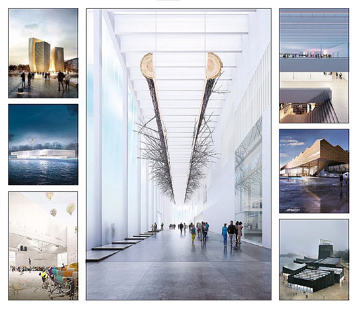 Проекты здания Музея Гуггенхайма, вышедшие в финал архитектурного конкурса, результаты которого скоро объявят в Финляндии