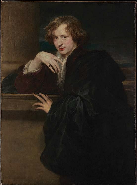 Оригинальный автопортрет Ван Дейка (ок. 1620–1621) хранится в Метрополитен-музее в Нью-Йорке