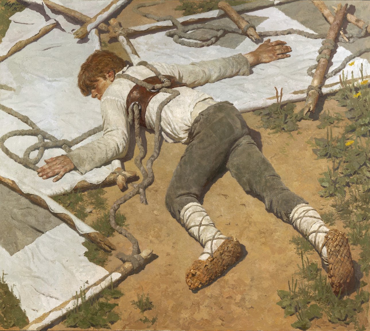 Г.М. Коржев. Егорка-летун. 1976–1980. Холст, масло. 200 × 225. Третьяковская галерея