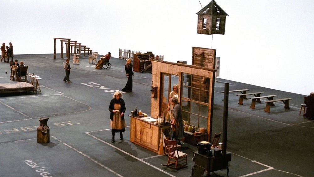 Кадр из фильма Ларса фон Триера «Догвилль» (2003)