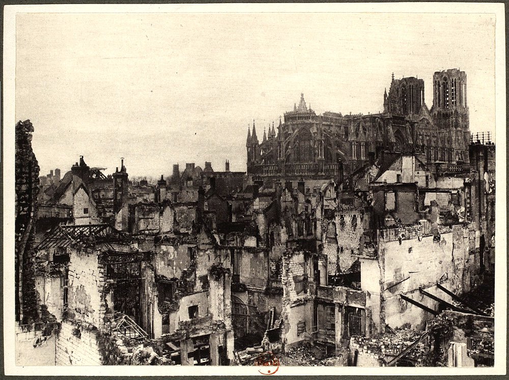 Реймс в конце 1916 года. Фото: France. Section photographique des armées - Bibliothèque nationale de France