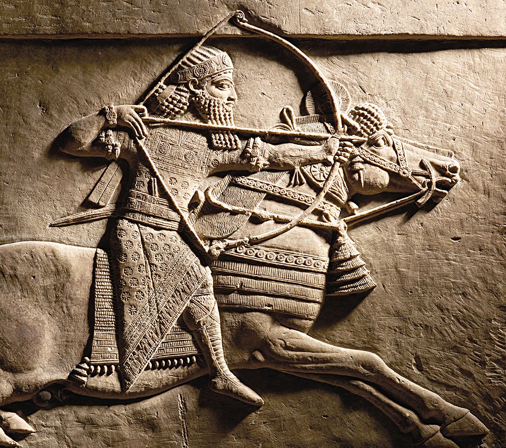 «Ашшурбанапал на охоте». Фрагмент барельефа. Ниневия, Ассирия, 645–635 гг. до н.э. Фото: The Trustees of the British Museum
