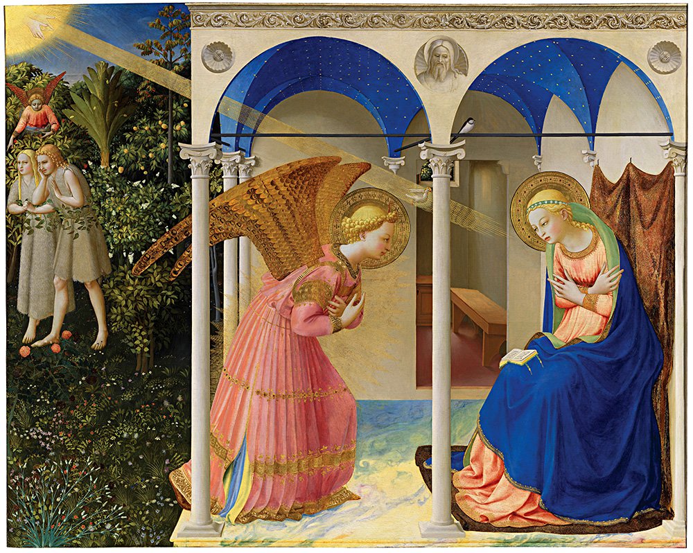 Фра Беато Анджелико. «Благовещение, или Изгнание из рая». 1425–1426. Фото: Madrid, Museo Nacional del Prado