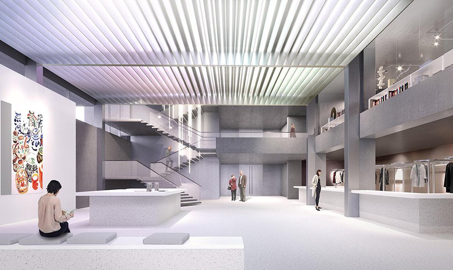 Новый вертикальный корпус служит местом для постоянно обновляющихся выставок мирового современного искусства. Фото: Арктический музей современного искусства в Норильске